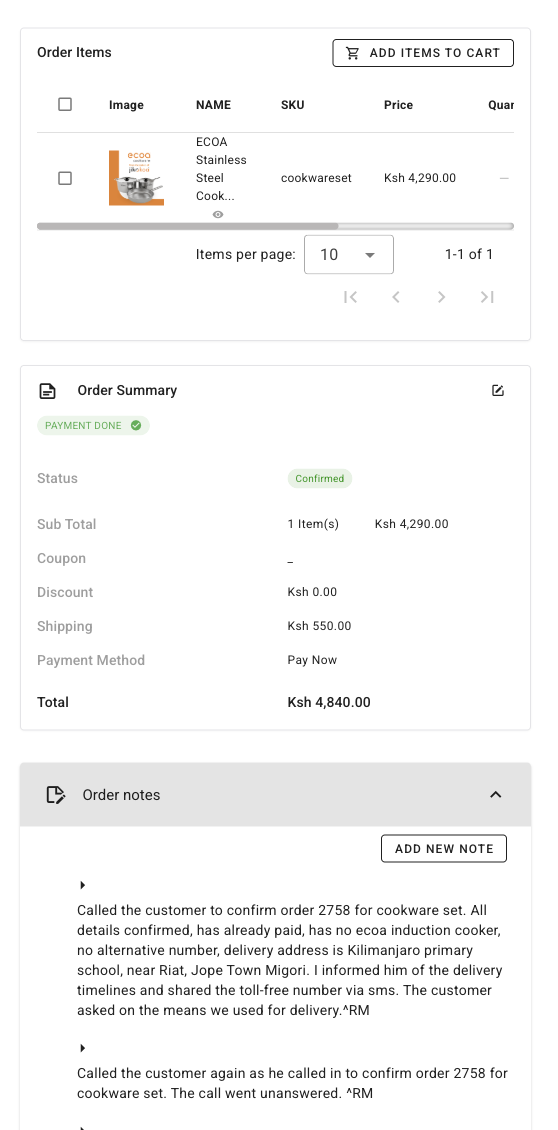 Streamline Order Management